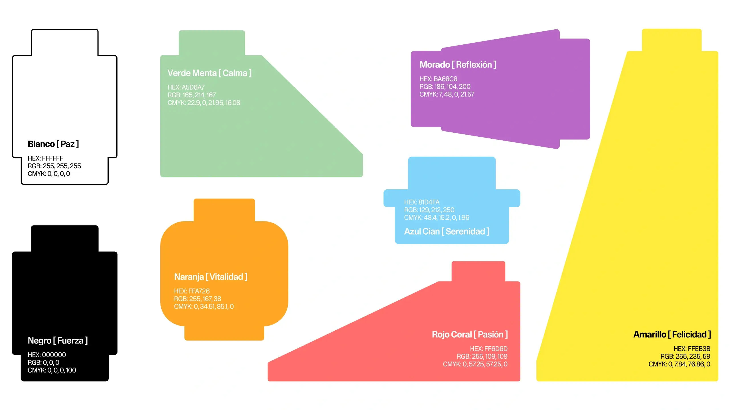 Elementos gráficos de piezas de LEGO 2D y paleta de colores de Emo [ ] Bricks